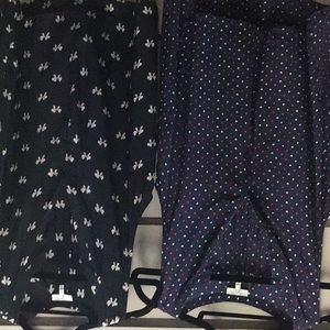 Joie bundle,L,100%silk,navy with red and white,black with bone color bows